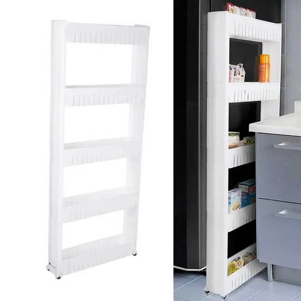 Anywhere 5-Shelf Rolling Storage Cart