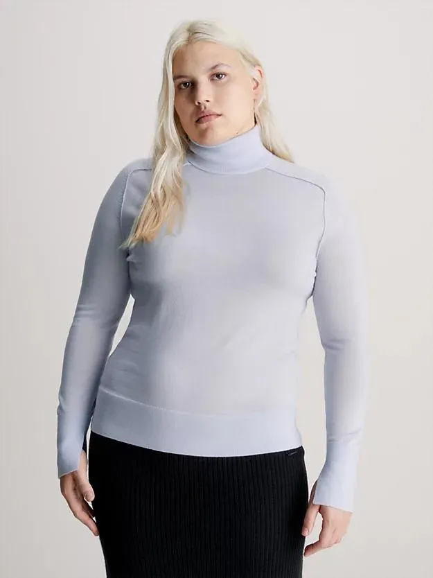 Slim Merino Roll Neck Jumper