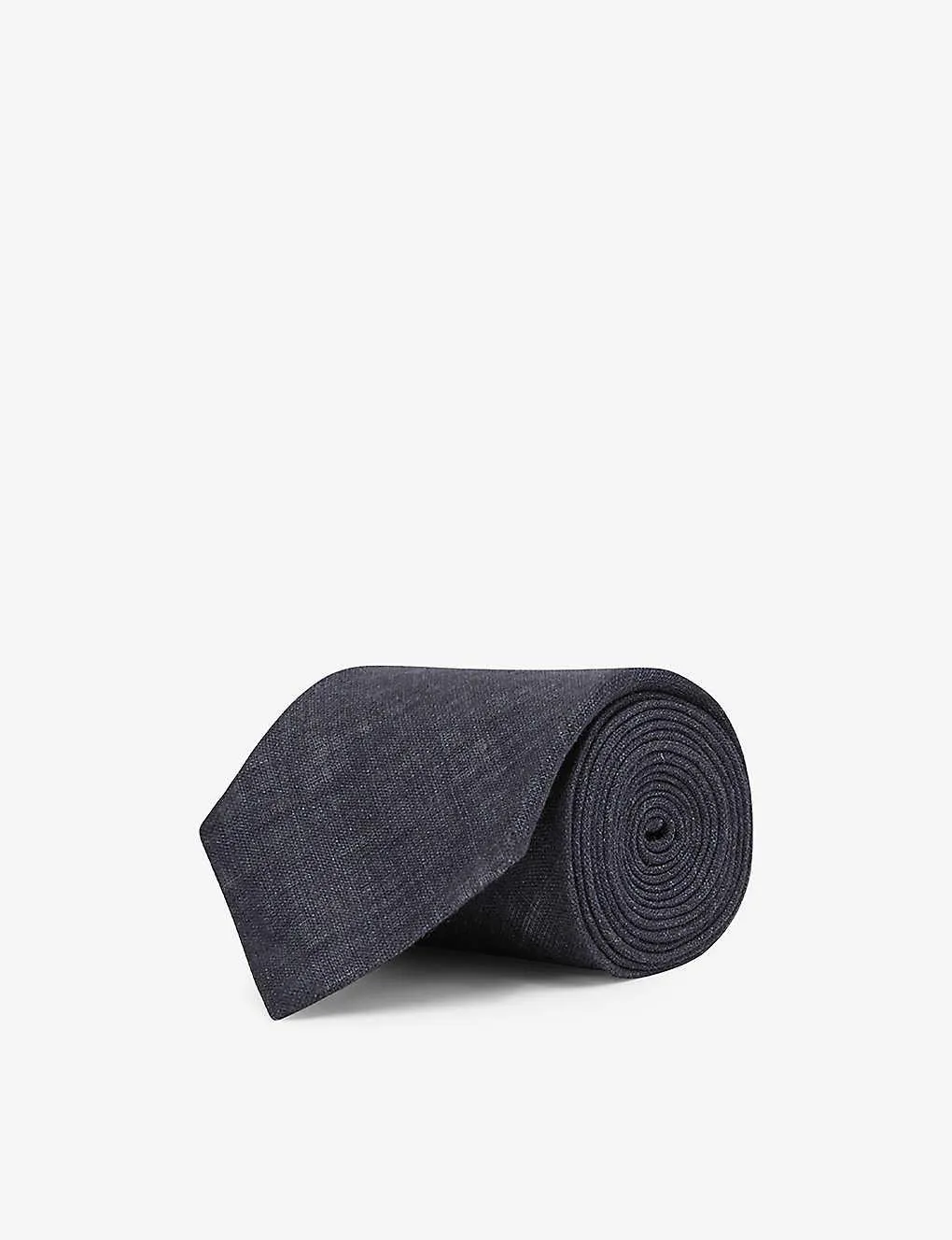 Lazzaro woven-pattern linen tie