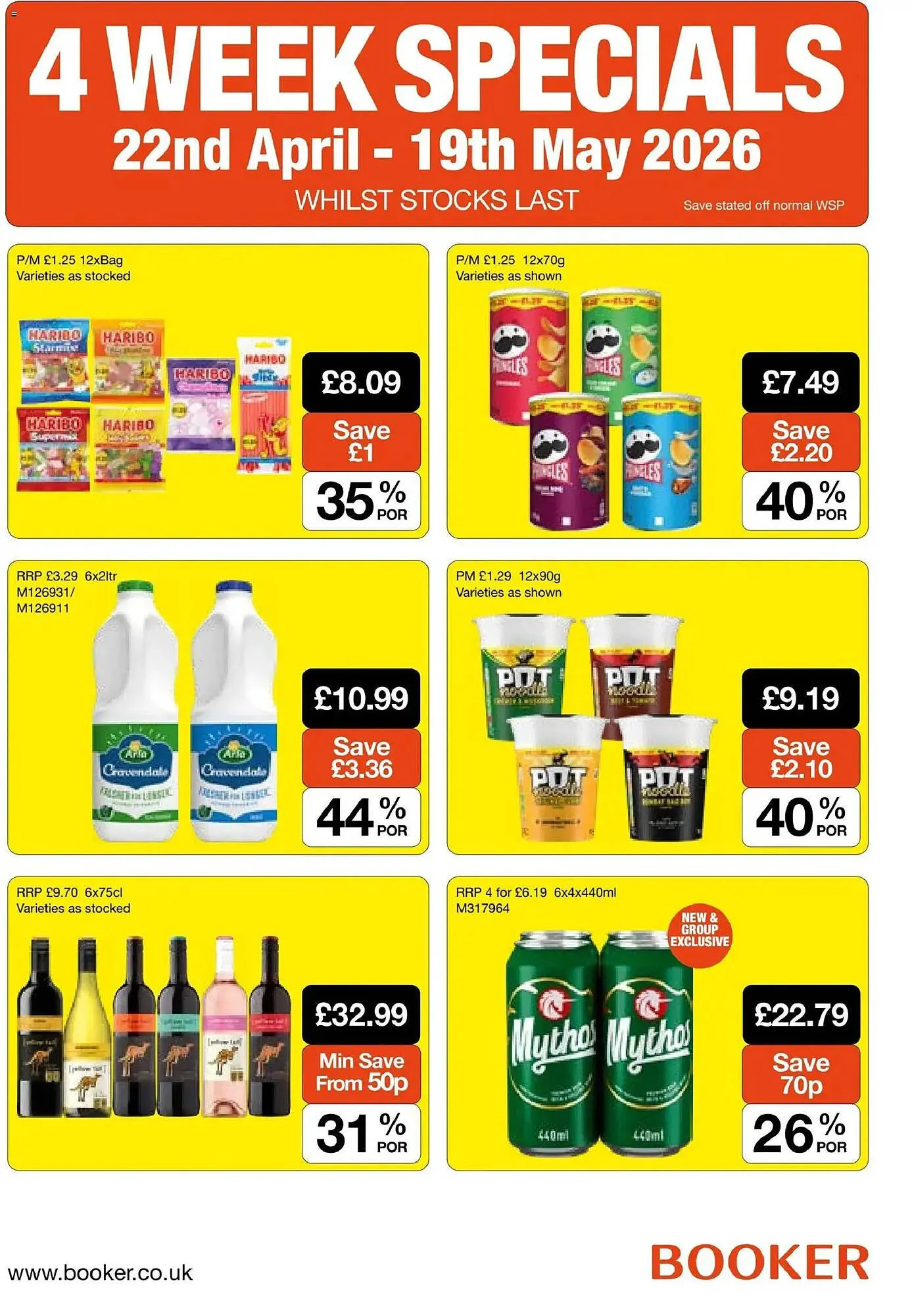 Booker Wholesale brochure from 22 April to 19 May 2026 - Catalogue Page 1