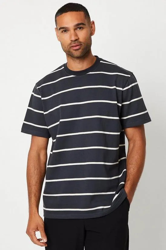 Simple Stripe Oversized T-shirt