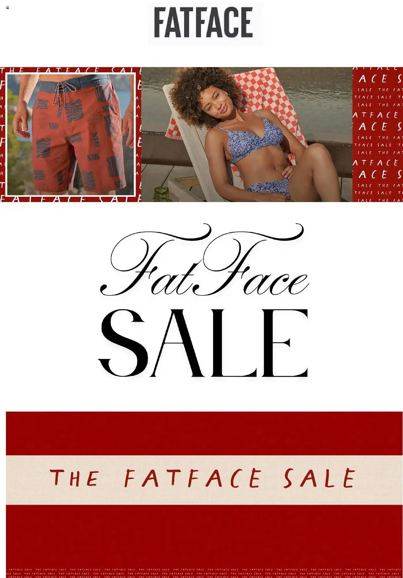 Fat Face leaflet from 7 August to 7 September 2025 - Catalogue Page 1
