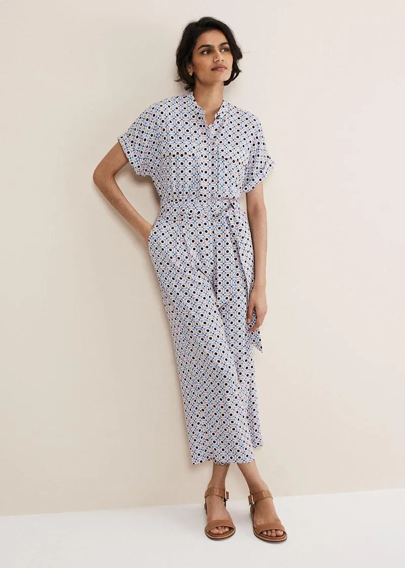 Lyla Abstract Wide Leg Jumpsuit