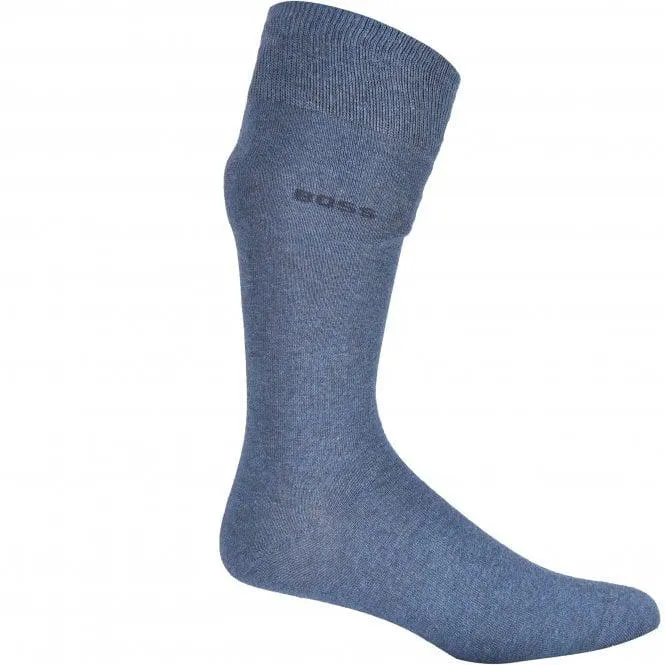 6-Pack Mixed Logo Socks Gift Box, Navy/Blue