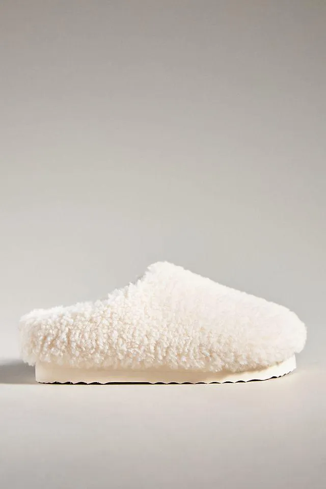 By Anthropologie Sherpa Slippers