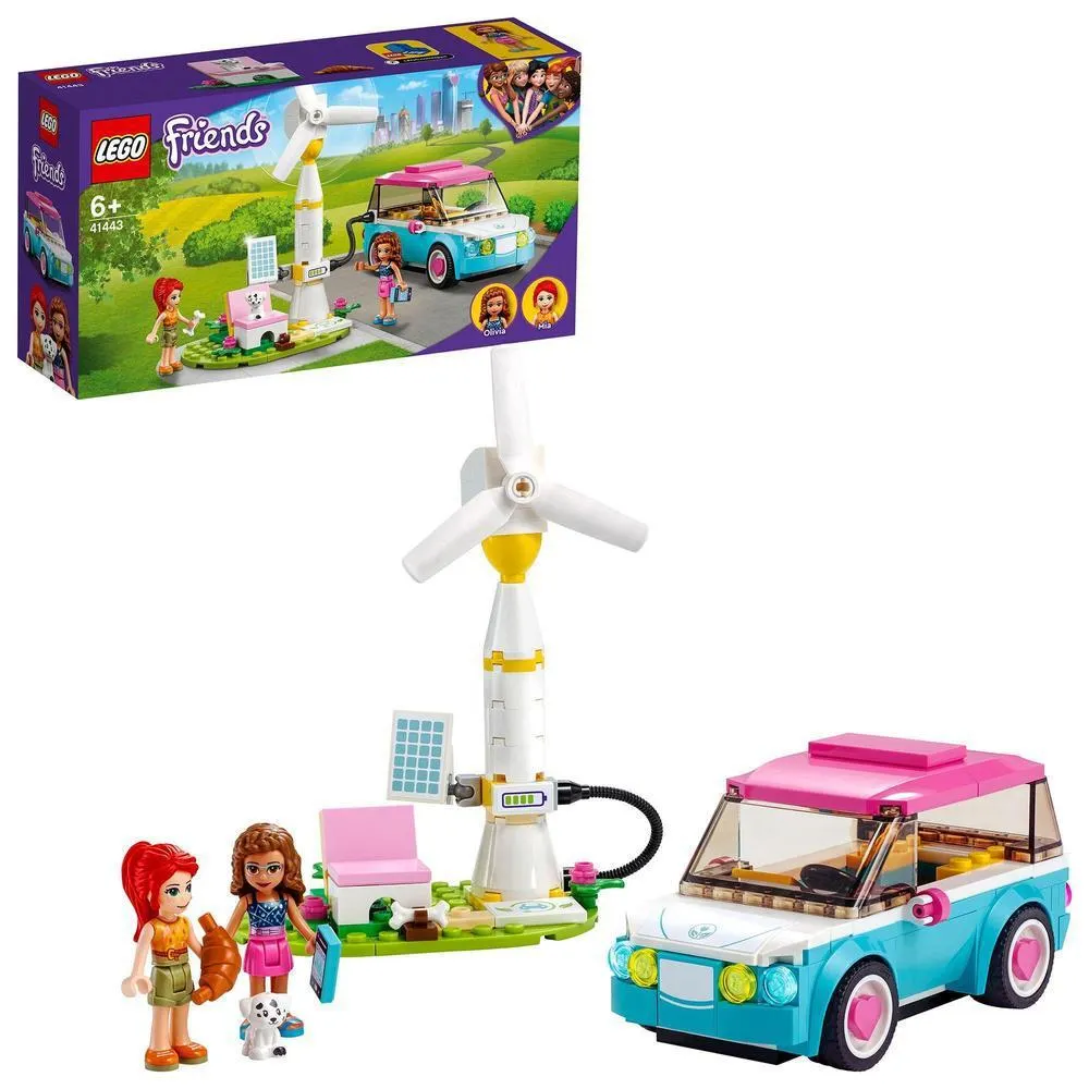 LEGO® Friends Olivia's Electric Car Toy Eco Playset 41443