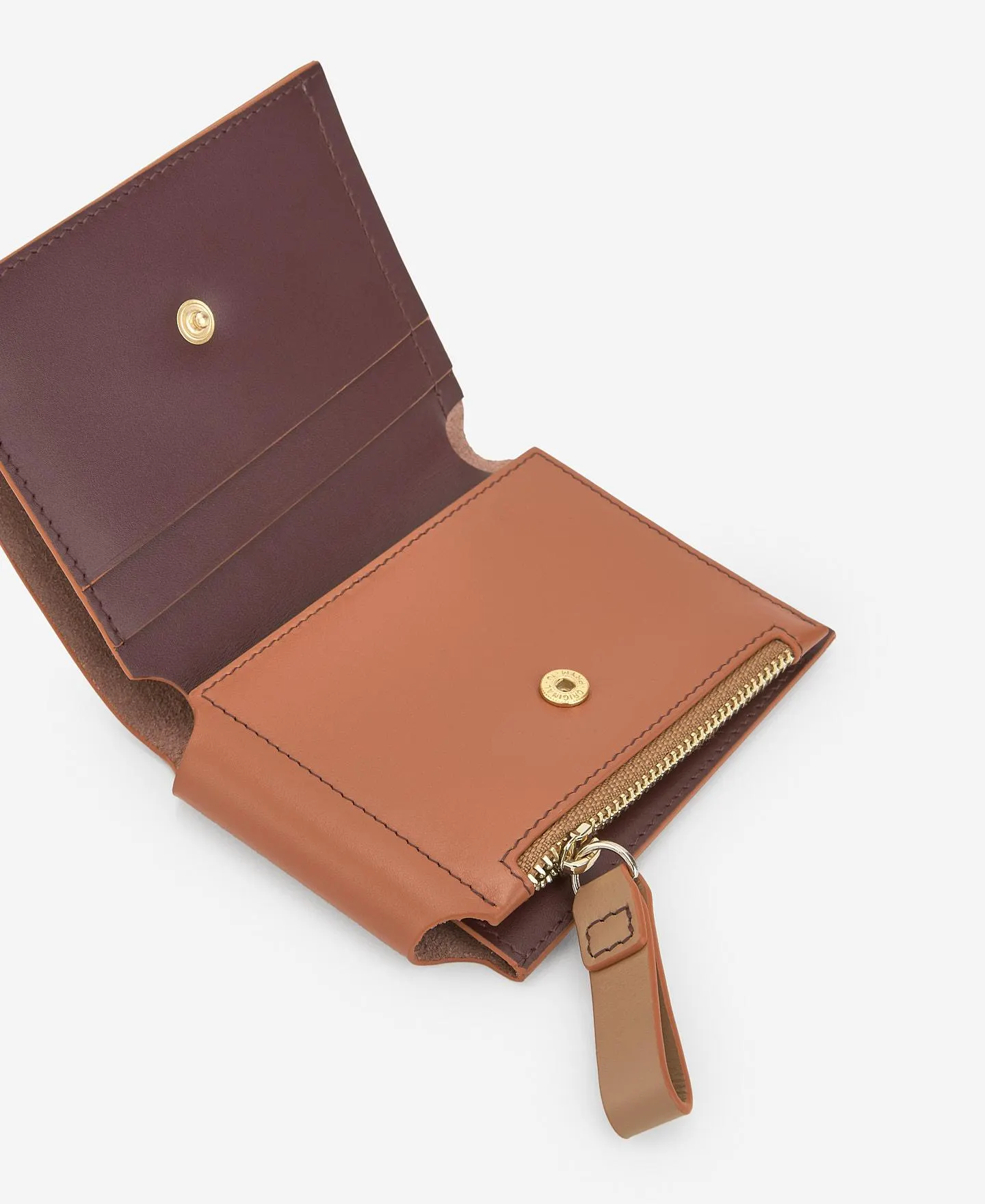 Responsible leather foldable wallet