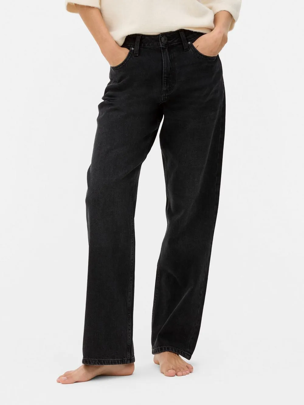 Mid-Rise Straight Leg Jeans | Short - Long Lengths