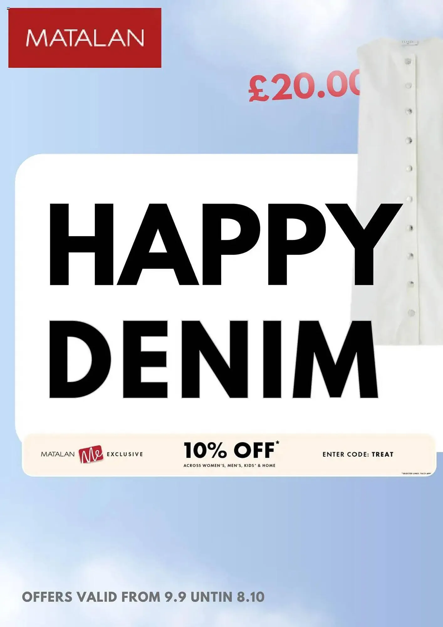 Matalan catalogue from 9 September to 8 October 2025 - Catalogue Page 1