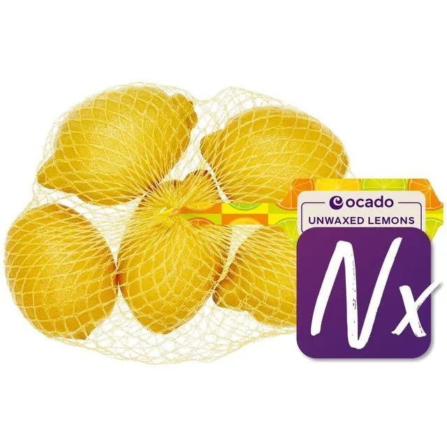 Ocado Unwaxed Lemons 5 per pack
