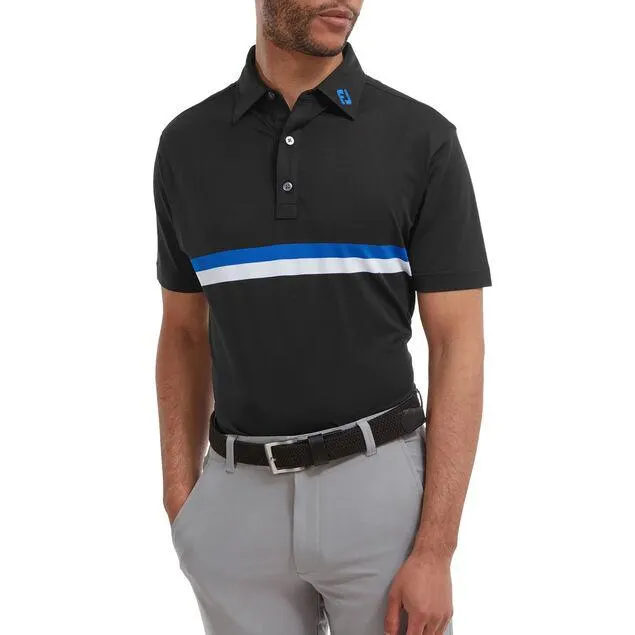 FootJoy Men's Double Chest Band Golf Polo Shirt