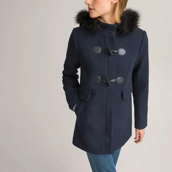 Recycled Hooded Duffle Coat