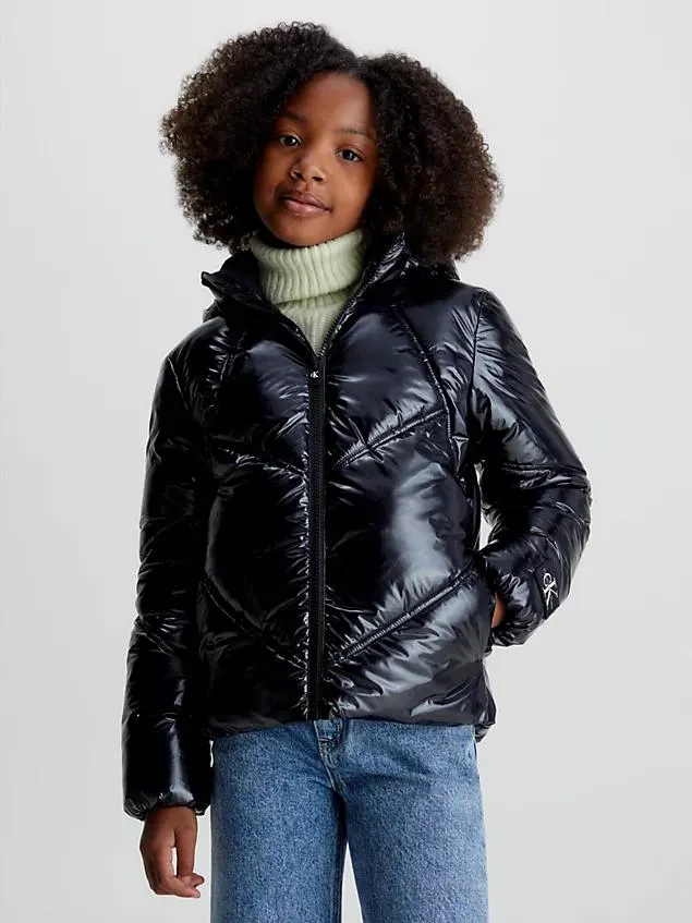 Glossy Puffer Jacket