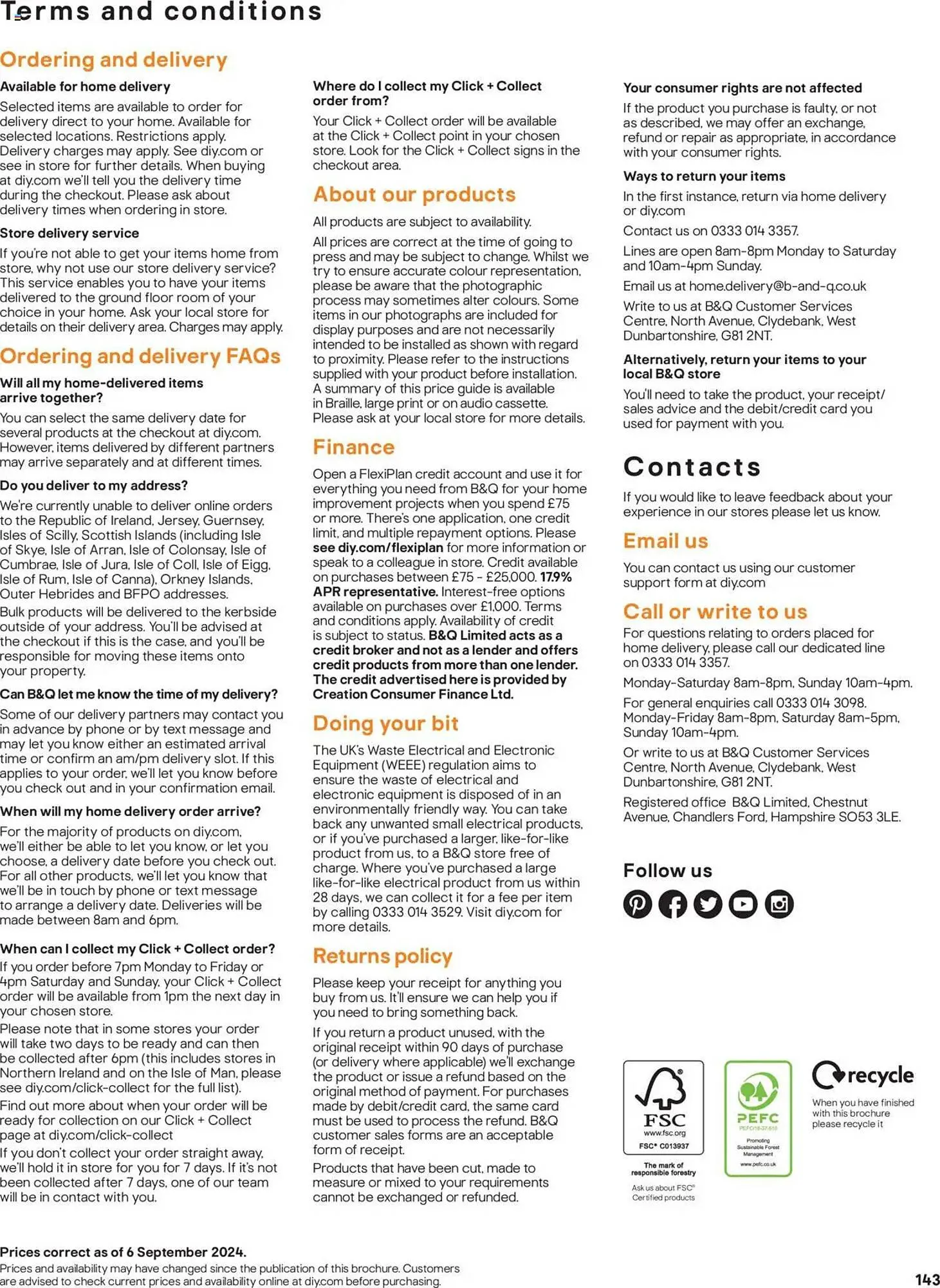 B&Q leaflet from 23 May to 1 November 2025 - Catalogue Page 143