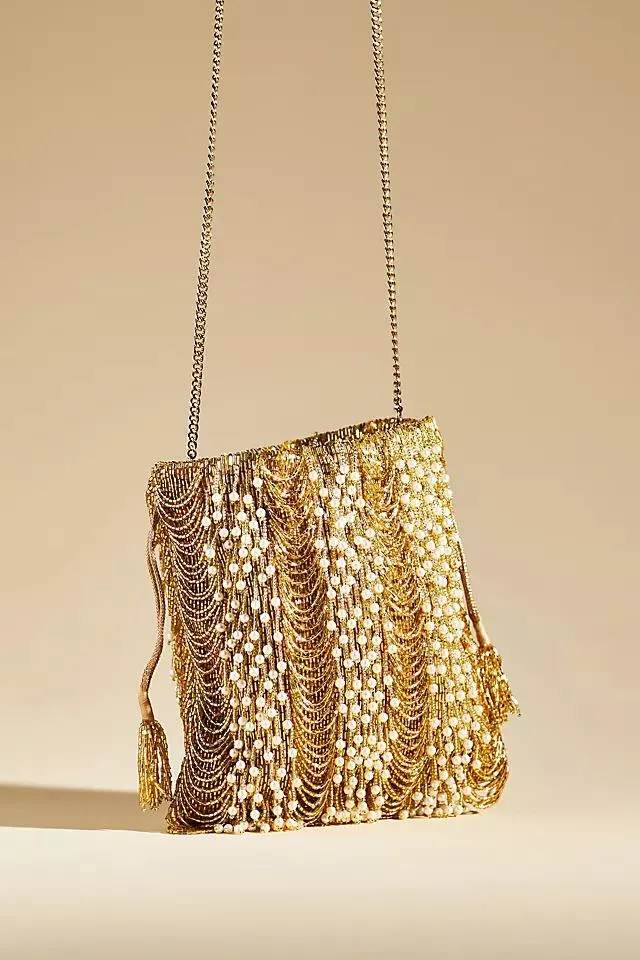 Maeve Vintage Beaded Pouch Bag
