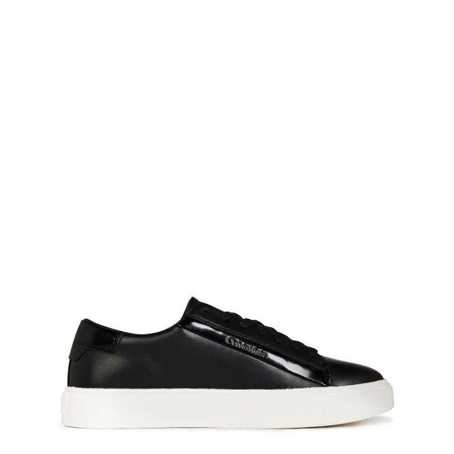 Calvin Klein Lthr Trainers in Black