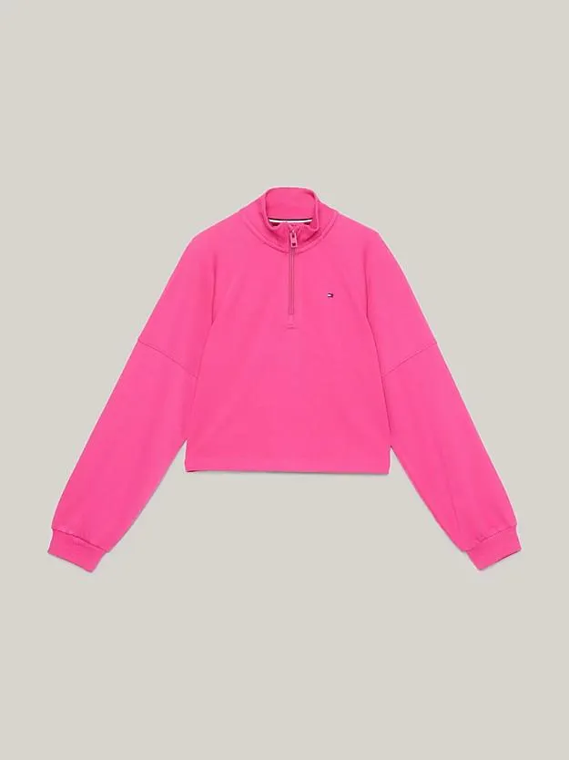 Relaxed Fit Sweatshirt mit Mock-Rollkragen