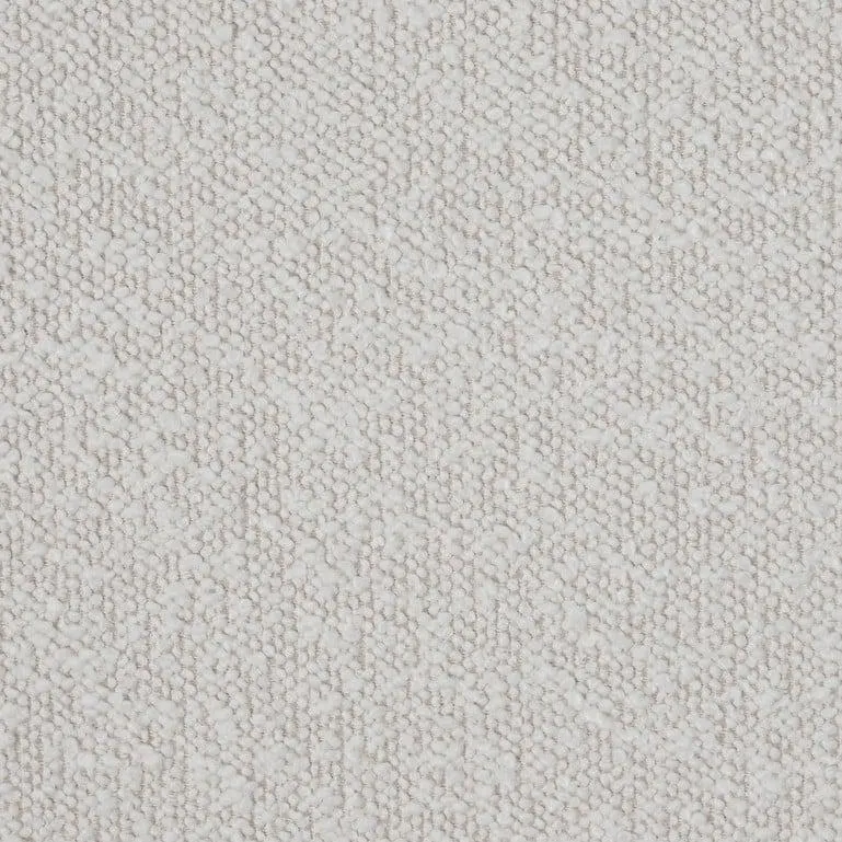 Curved Ivory White Boucle 3 Seater Sofa