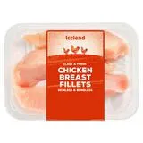 Iceland Class A Fresh Chicken Breast Fillets Skinless & Boneless 300g