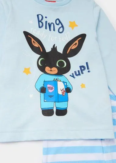 Kids Blue Bing Stripe Pyjama Set (9mths-6yrs) - Age 4 - 5 Years