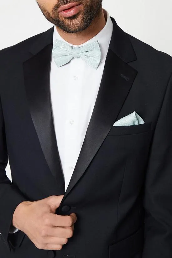 Jacquard Bow Tie & Square Set