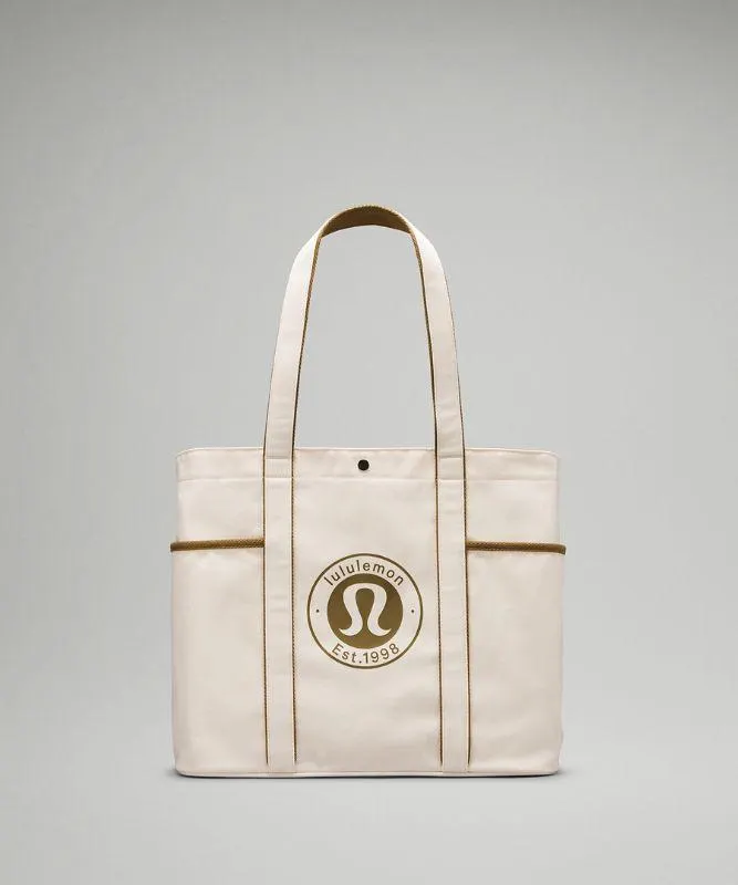 Daily Multi-Pocket Canvas Tote Bag 20L Logo