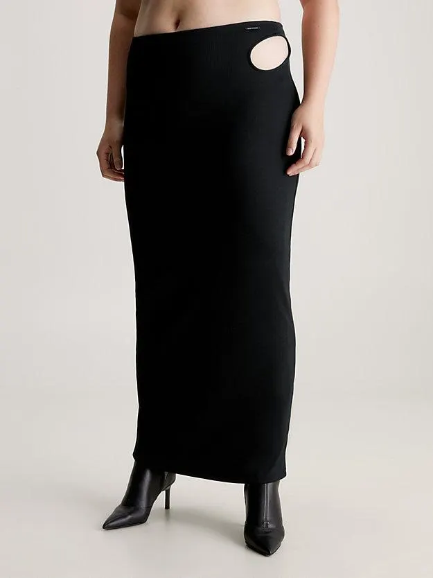 Slim Cut Out Detail Skirt