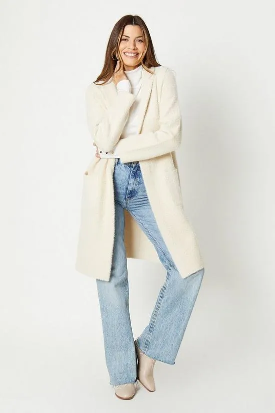 Jacquard Knit Coatigan