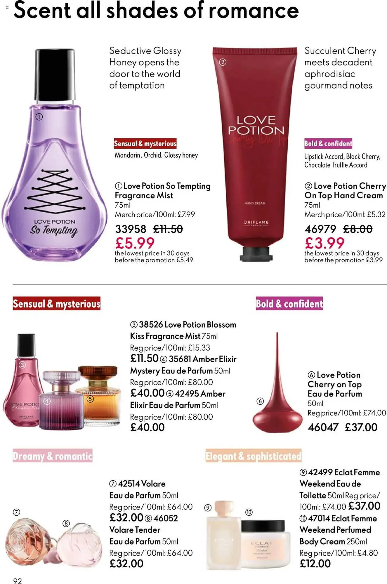 Oriflame leaflet from 11 September to 1 October 2025 - Catalogue Page 92