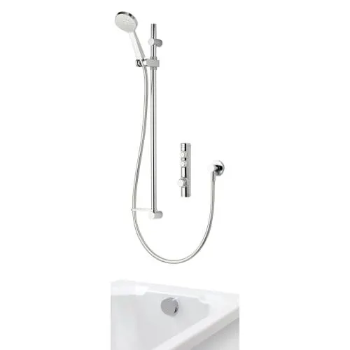 Aqualisa iSystem High Pressure Dual Outlet Concealed Digital Shower with Adjustable Bath Filler - Combi