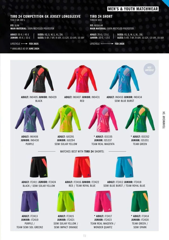 Adidas Teamwear 2024 from 11 March to 31 December 2024 - Catalogue Page 73
