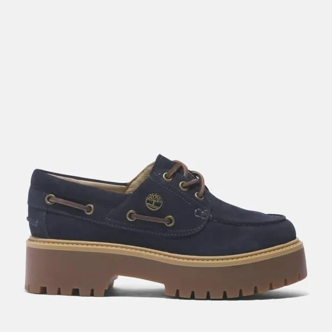 Women’s Timberland® C.F. Stead™ Indigo Suede Stone Street Boat Shoe in Dark Blue