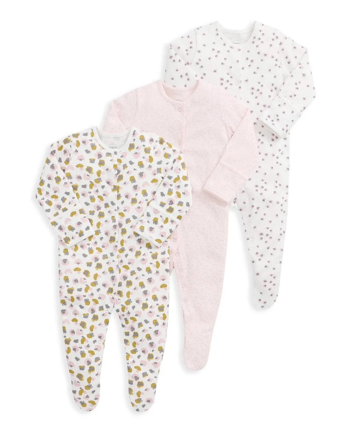 Animal Print Sleepsuits (3 Pack)