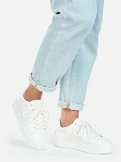 Platform sneakers in calf nappa