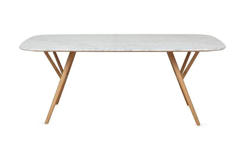 Anais Dining Table with Marble Top