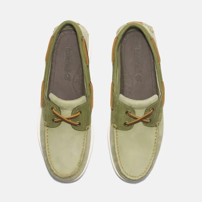 Classic Boat Shoe for Men in Light Green
