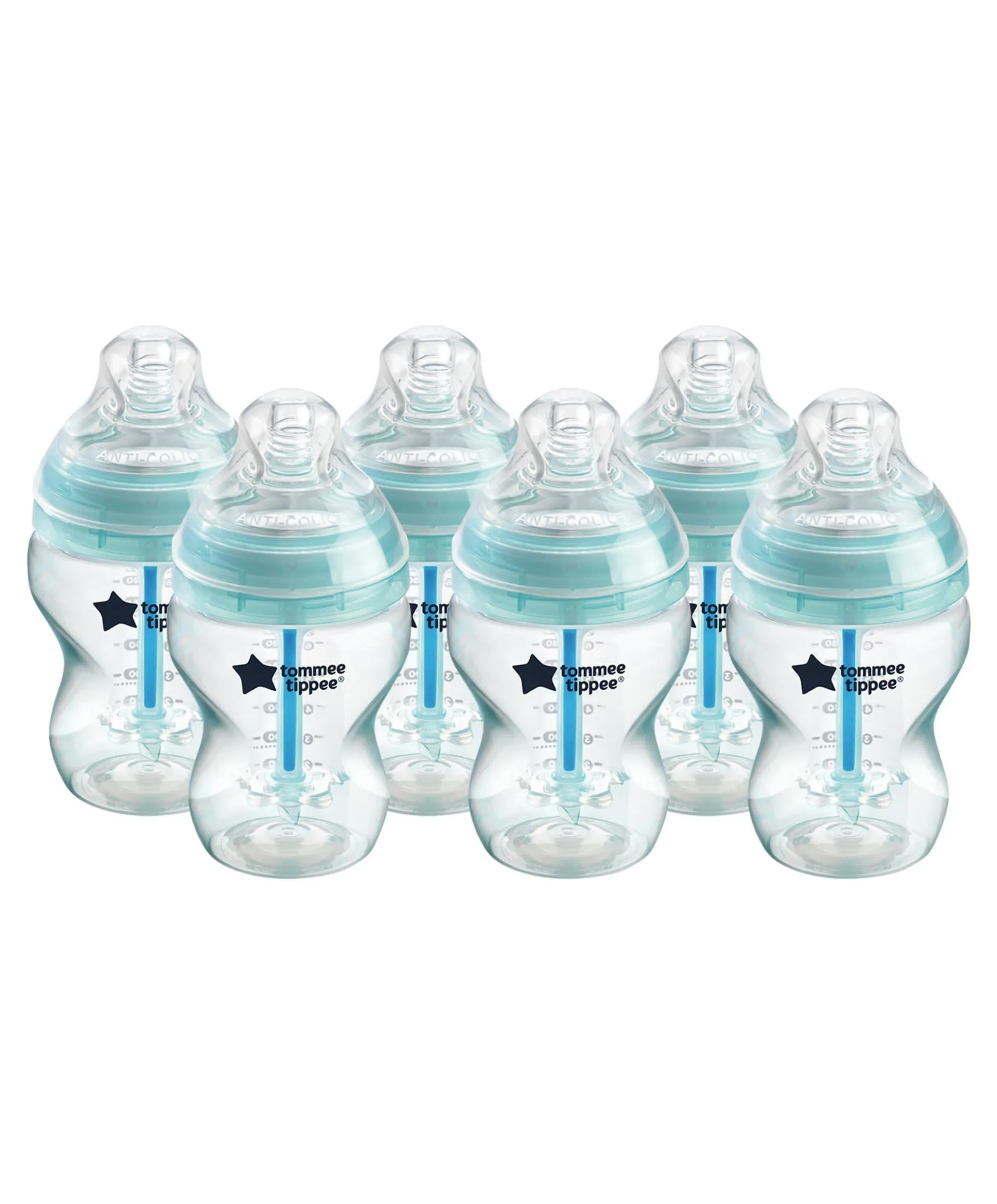 Tommee Tippee Anti-Colic 260ml Baby Bottles- Pack of 6