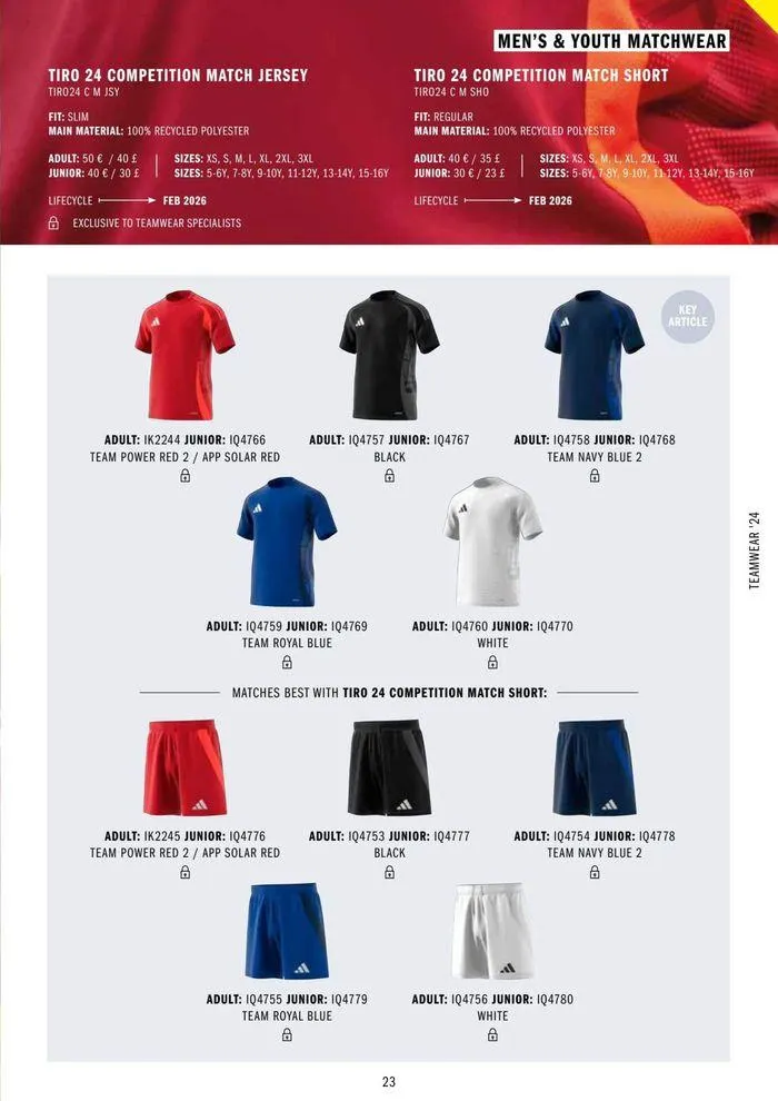 Adidas Teamwear 2024 from 11 March to 31 December 2024 - Catalogue Page 23