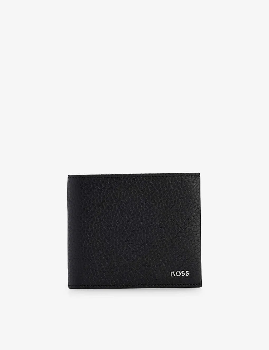 BOSS logo-hardware leather wallet
