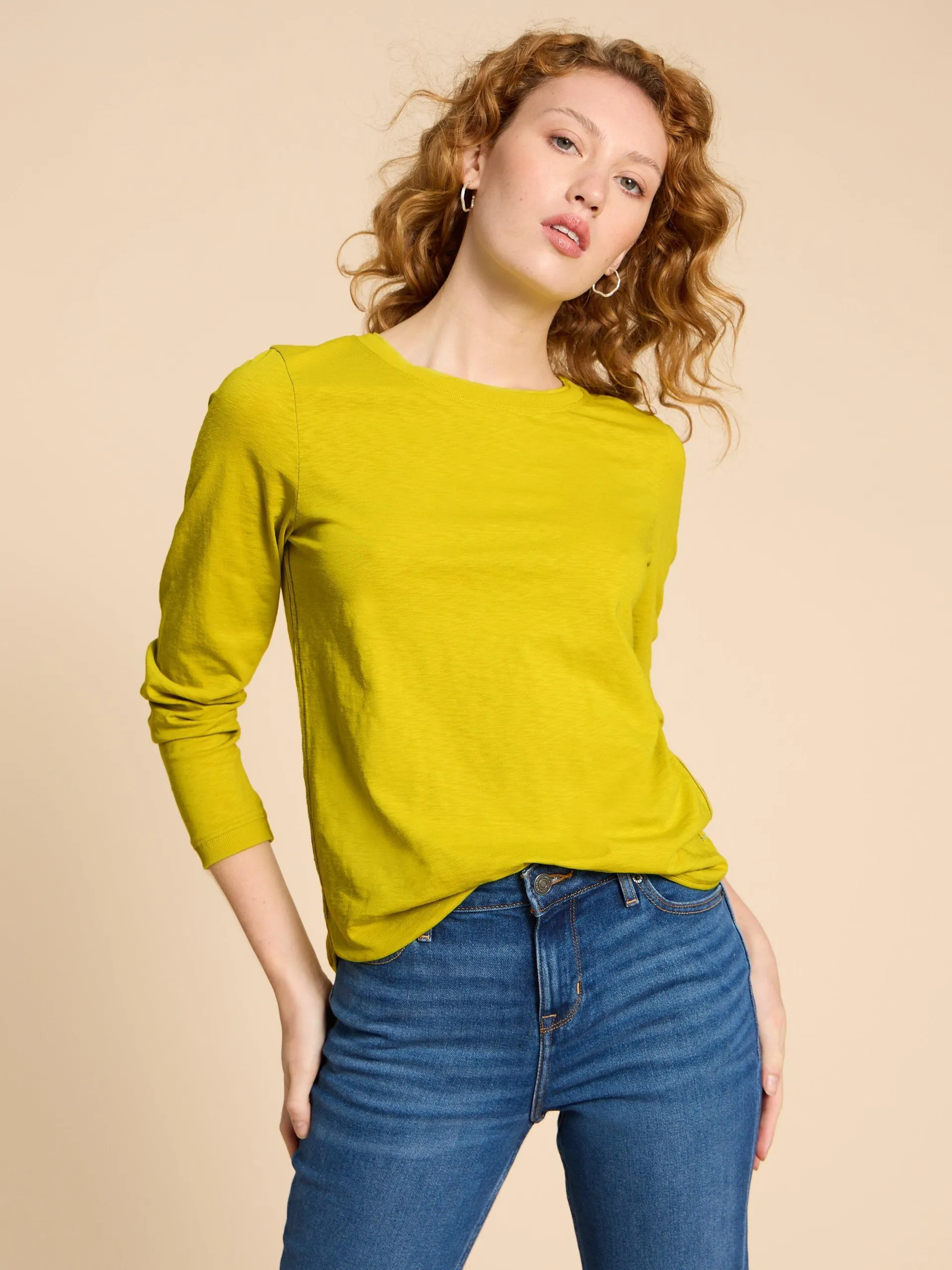 CLARA LS TEE in DEEP YELLOW