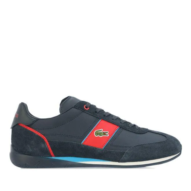 Lacoste Mens Angular Trainers in Navy