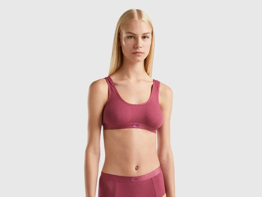 Ribbed bra