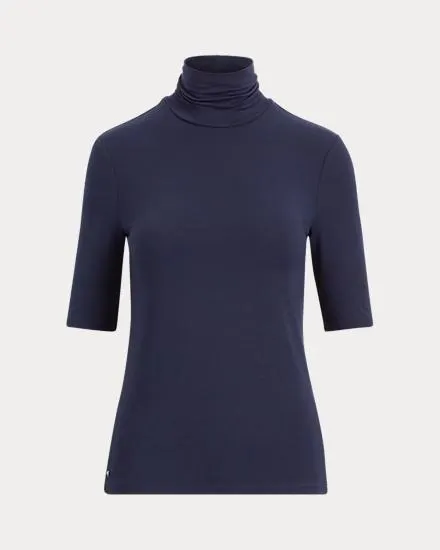 Jersey Roll Neck Top
