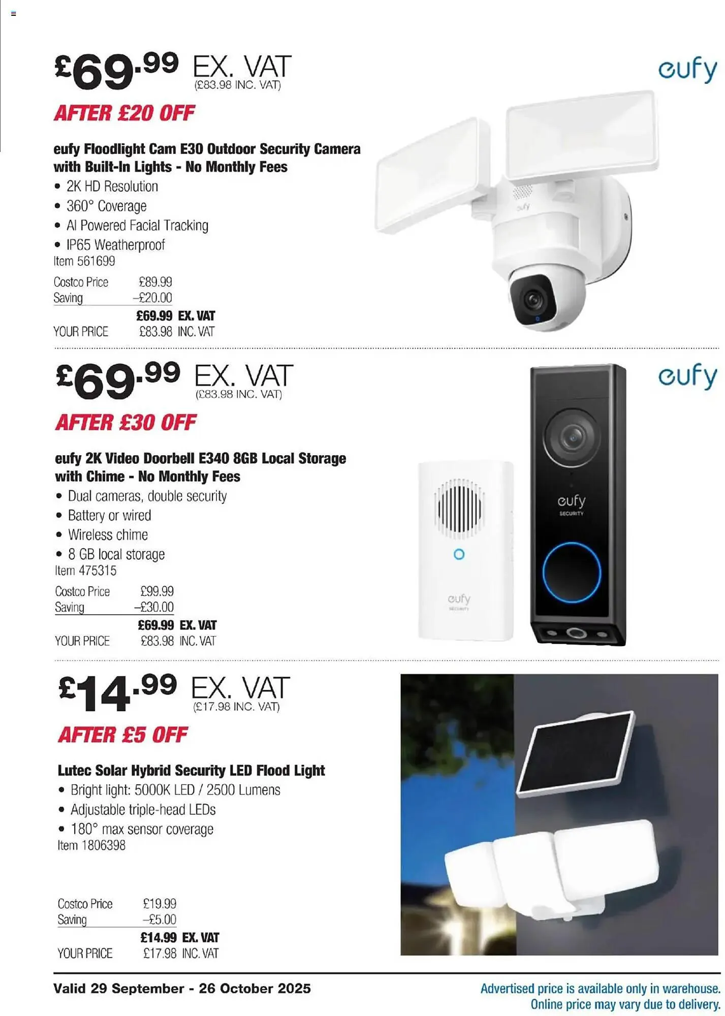 Costco leaflet from 29 September to 26 October 2025 - Catalogue Page 6
