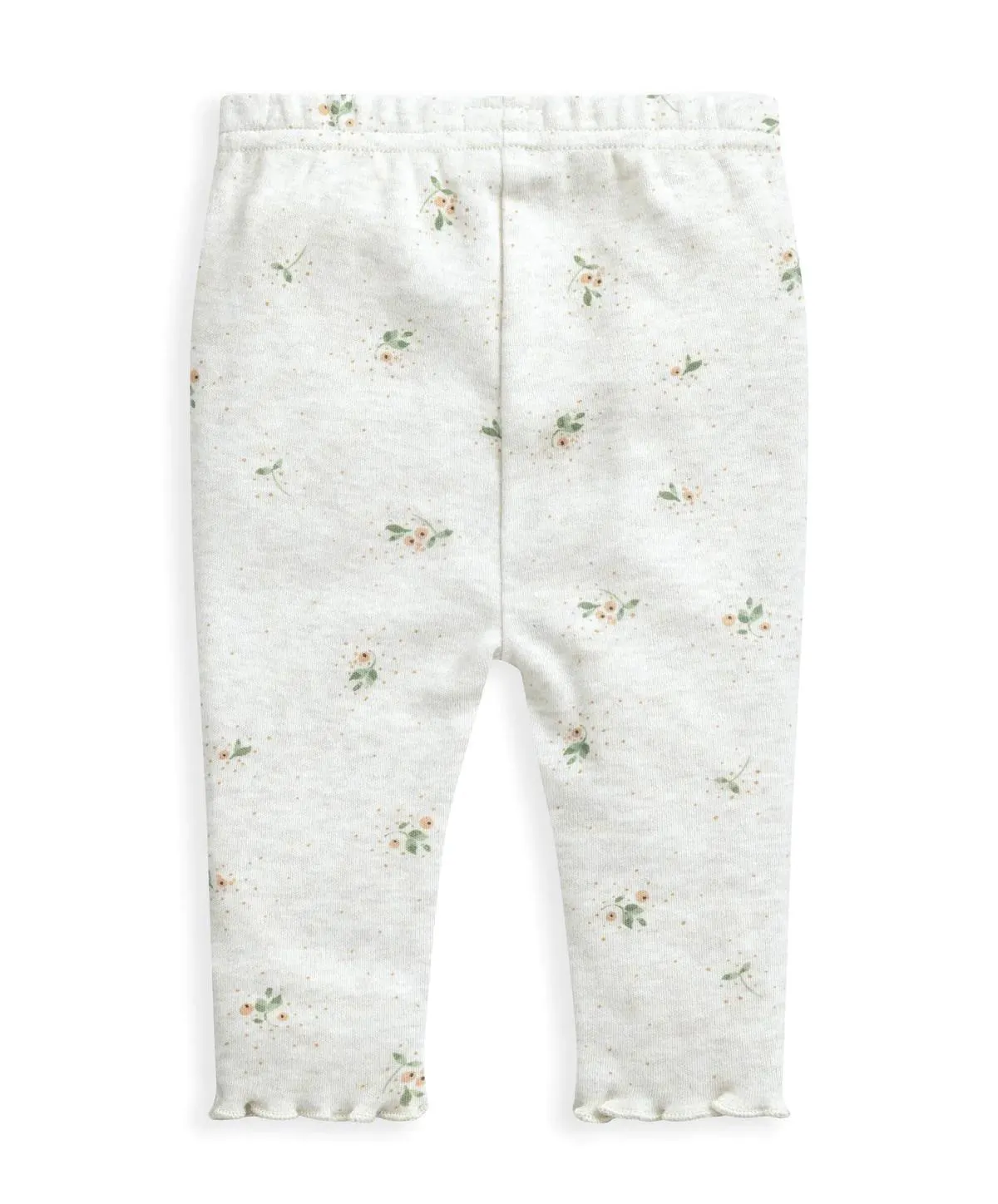 Ditsy Berry Print Leggings - Oatmeal