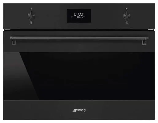 Smeg SO4301M1N 45cm Classic Matte Black Compact Combi Microwave
