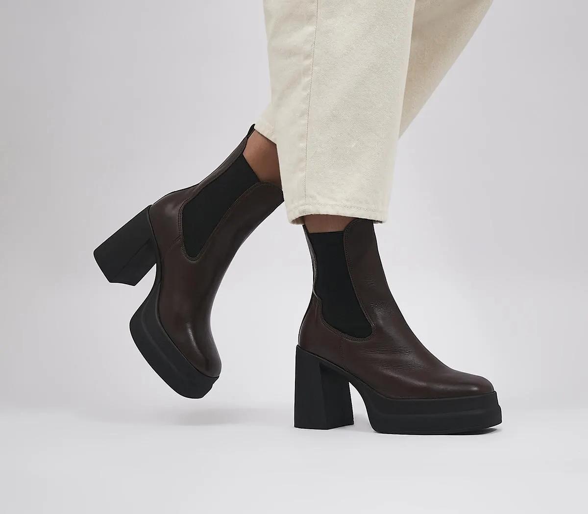 Arke Platform Block Heel Ankle Boots