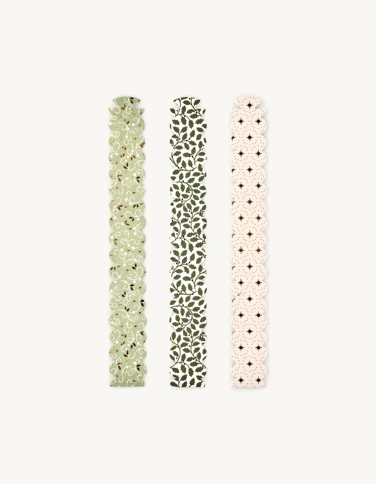 Paper garland strips