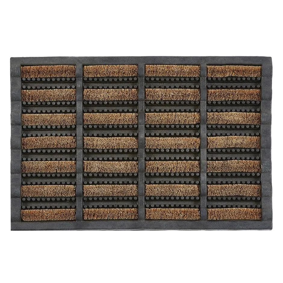 Coir scraper doormat