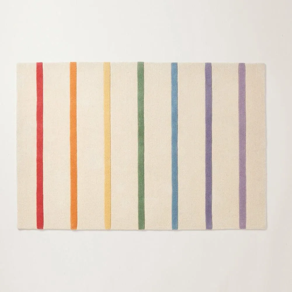Rainbow Stripe Rug, 180 x 120 (cm)